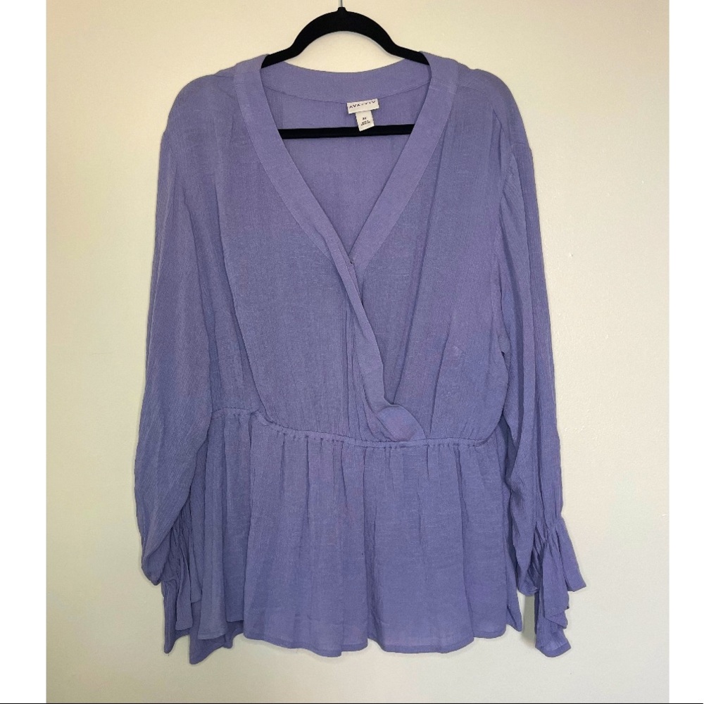 Lavender Flowy Blouse✨